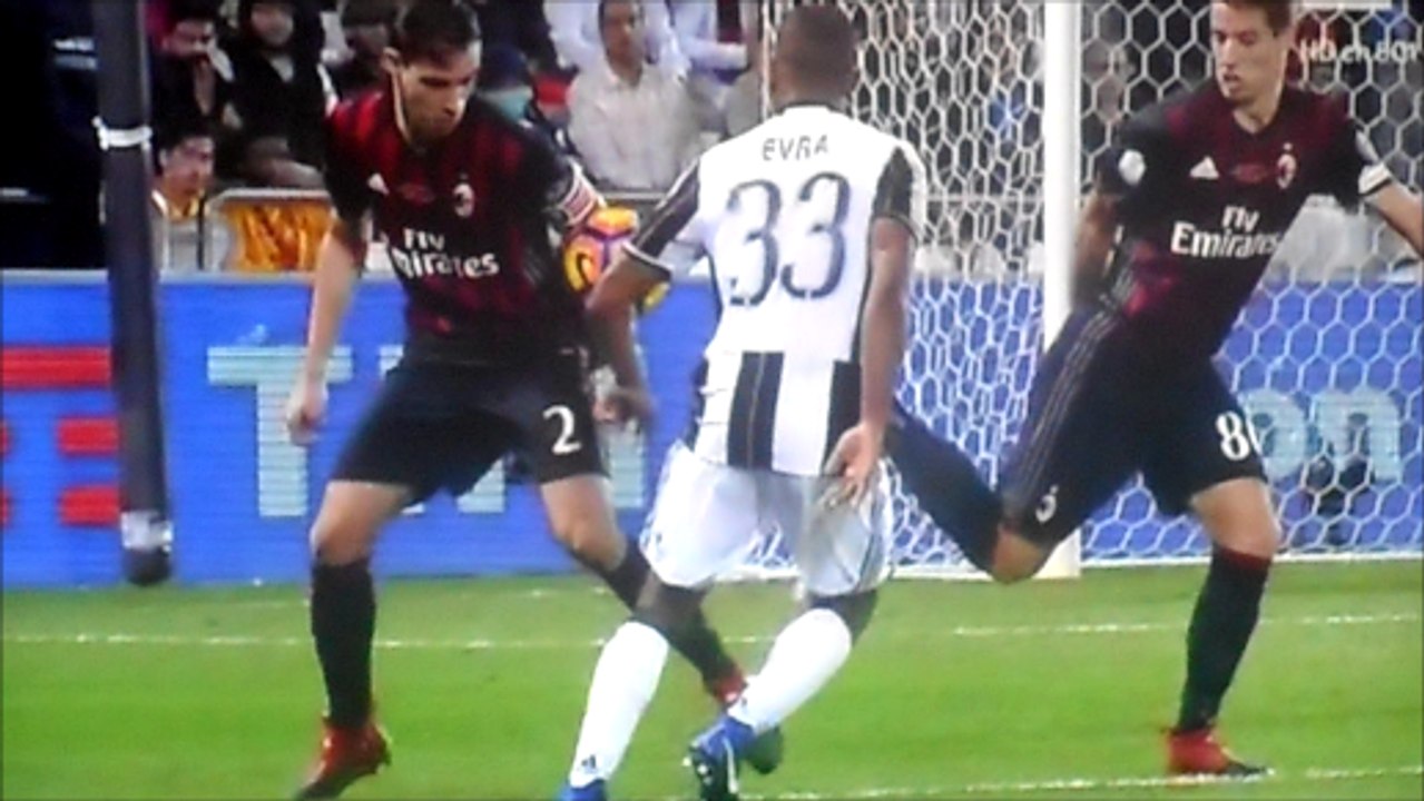 Patrice Evra With Handball Penalty Claim vs AC Milan!