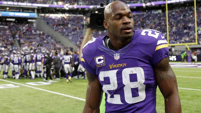 Adrian Peterson Ruled Out for Week 16