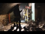 Vicenza - Incendio in scantinato palazzo, salvati due condomini (19.12.16)