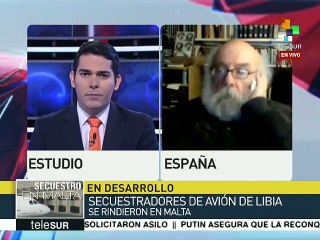 Iñaki Gil: Secuestro del avión es reflejo de la resistencia de Libia