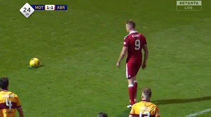 Adam Rooney Goal - Motherwell 1-2 Aberdeen 23.12.2016