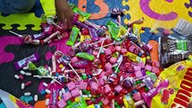 A lot of Candy in the Mouth with my Big Baby, M&Ms Skittles Chewing Gum Starburst Smarties