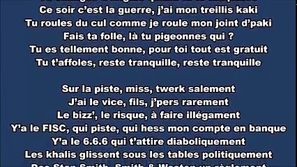 Alonzo - Reste Tranquille Paroles