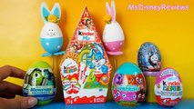 Easter new Kinder Surprise eggs,Thomas and friends Monsters university inc Moshi MsDisneyReviews