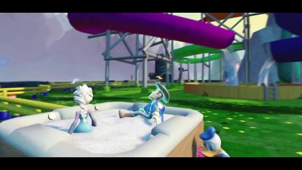 Woody Toys Story & Donald Duck saves Frozen Elsa The Snow Queen !! (with Nursery Rhymes) +2