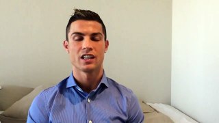Cristiano Ronaldo : A message of hope to the children affected by the conflict in Syria.