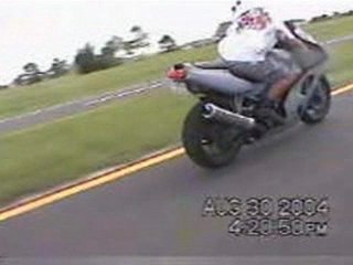 Saut d'une moto
