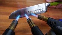 EXPERIMENT Glowing 1000 degree KNIFE VS LIGHTER