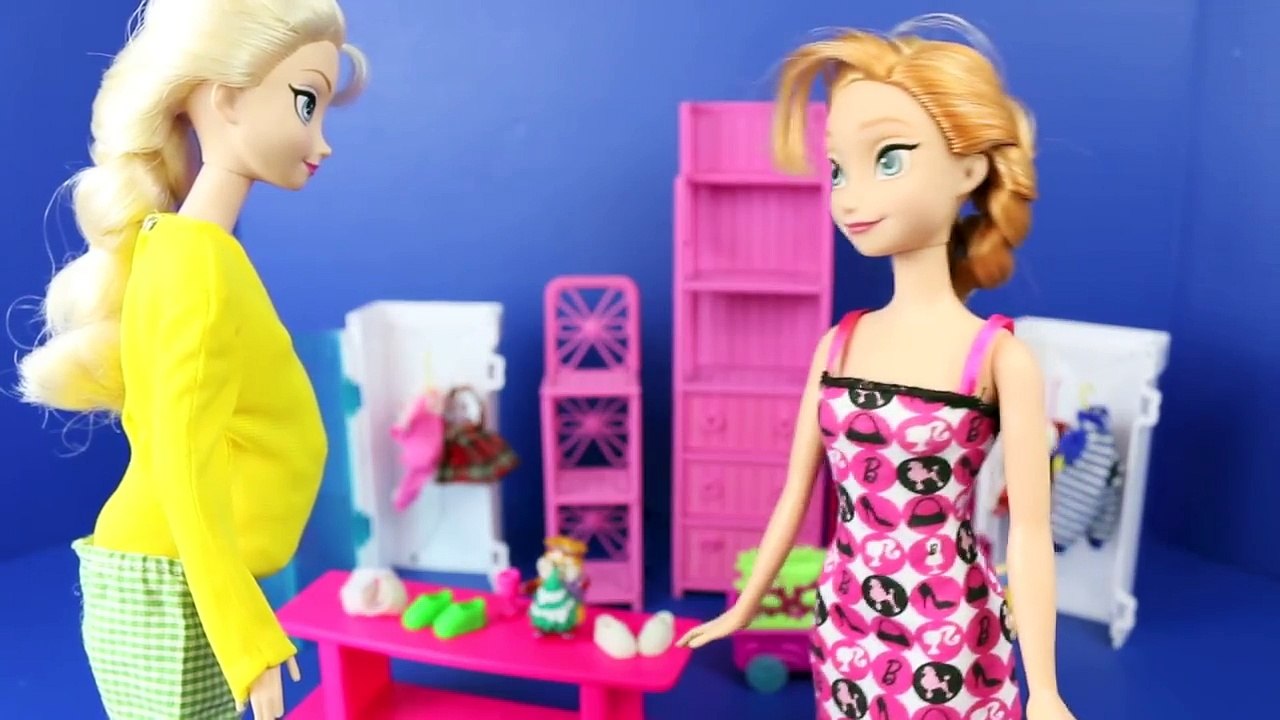 Disney Frozen Elsa Pregnant! Elsa Pregnancy Barbie Doll Parody Prince Felix and Twins