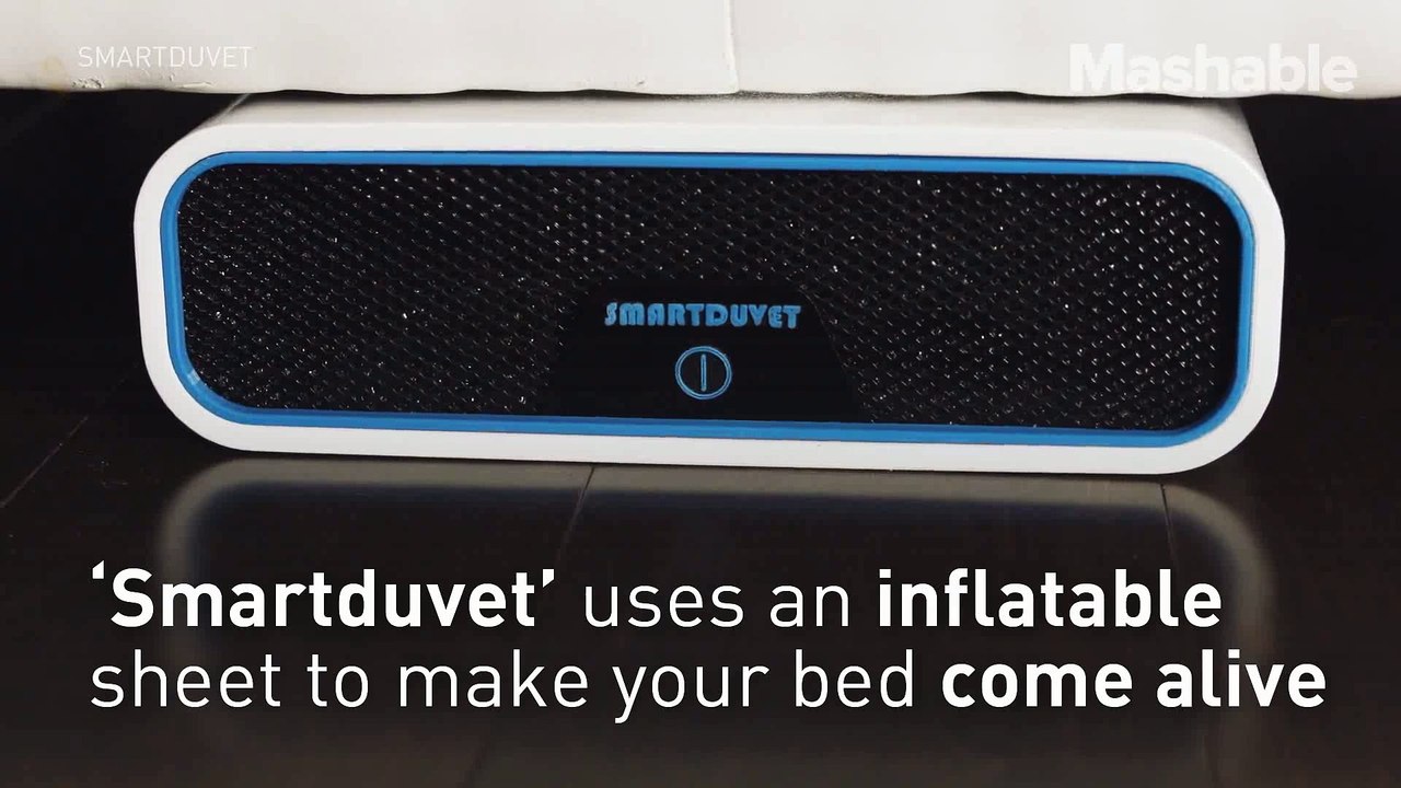 This bed makes itself