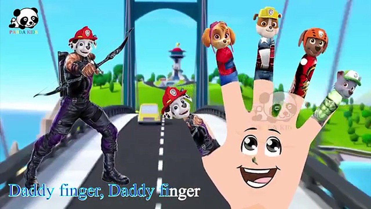 #Paw Patrol #Avengers #Spiderman #Captain America #Ironman #Finger Family Songs Panda Kids