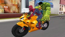 Spiderman Vs Monster Fighting And Singing Finger Family And Batman Hulk Singing Hot Cross Buns