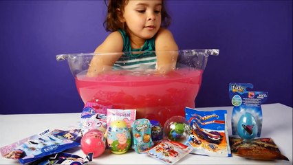 Slime Baff Bowl with Surprise Eggs and Surprise Toys Game to Play