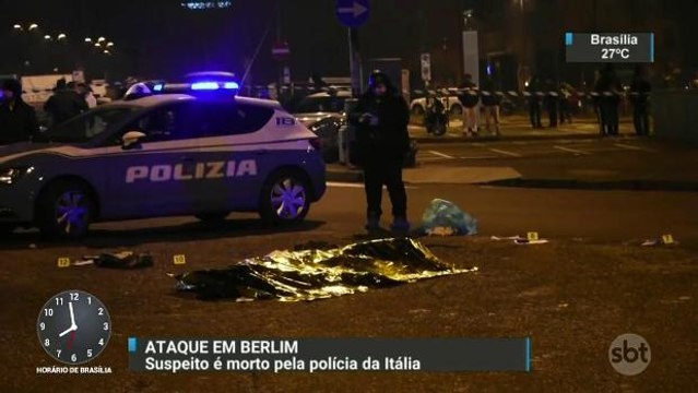 Polícia da Itália mata principal suspeito de cometer atentado em Berlim