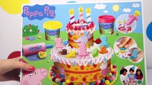 Peppa Pigs Birthday Cake Play Doh Play Set | Peppa Pig Toys Playdough