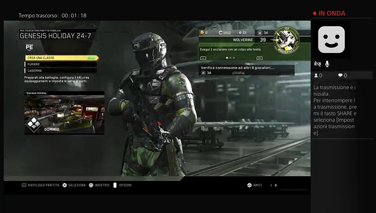 Prima live dailymotion su cod4 remastered gameplay ita