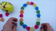 Learn To Count 1 to 10 with Candy Hearts Numbers! Surprise Eggs Opening
