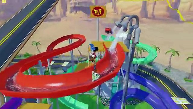 Disney Toy Story Sheriff Woody and Disneys Mickey Mouse race Lightning McQueen Disney Pixar Cars