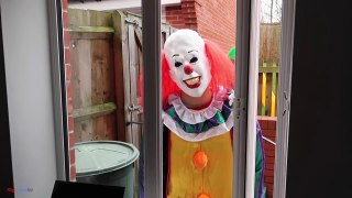 Bad Kids Driving Parents Car - Scary Killer Clown Attacks Kids In Car (Part 4 SKIT)