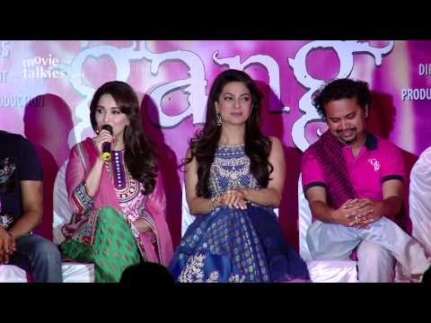 Madhuri Dixit, Juhi Chawla At 'Gulaab Gang' Press Conference