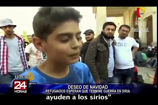 Siria: a pesar del conflicto celebraran navidad los niños refugiados