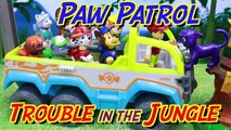 Paw Patrol Jungle Rescue Paw Terrain Vehicle Jaguar Saves Farm and City Animals from Monkey Temple