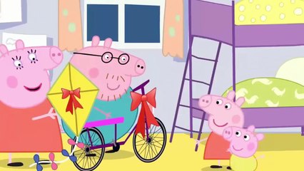 Peppa Pig Family Eating Popcorn Watching Movie and Have a Fart Party