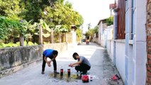 Nghịch Ngu - TRUNG TÔ vlog - Thí Nghiệm Chơi Tên Lửa Bay Coca Bay Vỡ Mặt (tên lửa