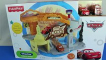 Disney Cars Wheelies Radiator Springs Playset and Metallic Cars 2 Racers Little People Mater Toy lZ6