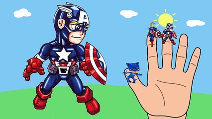 Superheroes Finger Family Song | Superman, Batman, Spiderman, Hulk, Part #4