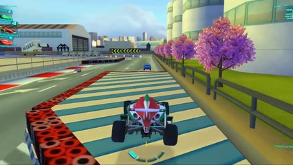 Rayo Mcqueen (Rayo Macuin) de Cars en español hacen una carrera de autos - La revancha