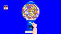 Huge Gumball Machine Colors Fun Learning | Learn Teach Colors 3D Surprise Balls Kids & Children