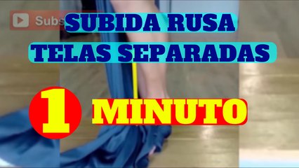 1 minuto para aprender circo, subida rusa con telas separadas