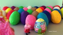 [PlayDoh Collection] Peppa Pig Surprise Egg Kinder Surprise Eggs Hello Kitty Minie Mouse Mermaid *