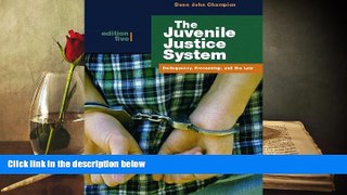 Online Dean J. Champion The Juvenile Justice System: Delinquency, Processing, and the Law (5th