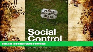 READ THE NEW BOOK Social Control: An Introduction READ EBOOK