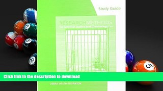 READ THE NEW BOOK Study Guide for Maxfield/Babbie s Research Methods for Criminal Justice and