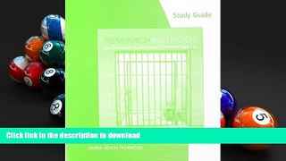 FAVORIT BOOK Study Guide for Maxfield/Babbie s Research Methods for Criminal Justice and
