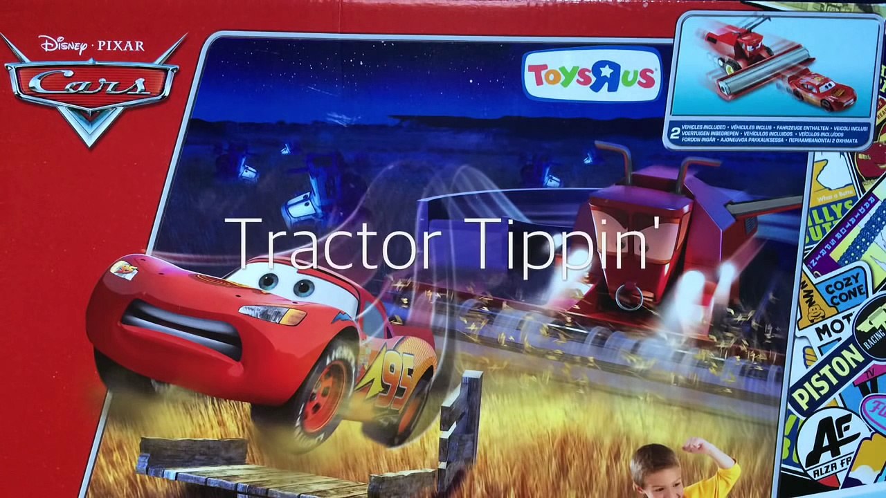 disney cars tractor tipping set