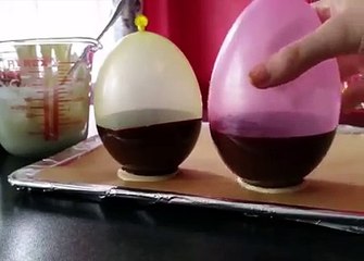 Balonla Çikolata kasesi nasıl yapılır