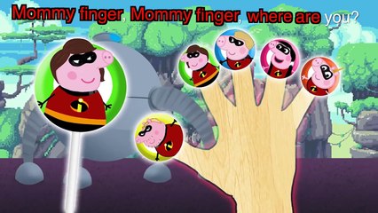 #Peppa Pig The #Incredibles Lollipop #Finger Family / #Nursery Rhymes Lyrics and More