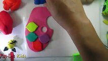 Play Doh Corlorful Rainbow !! - Make Paint Tools Playdoh with Peppa Pig Toys For Kids