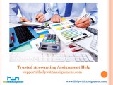 Best Accounting Assignment Help form Australian Tutors