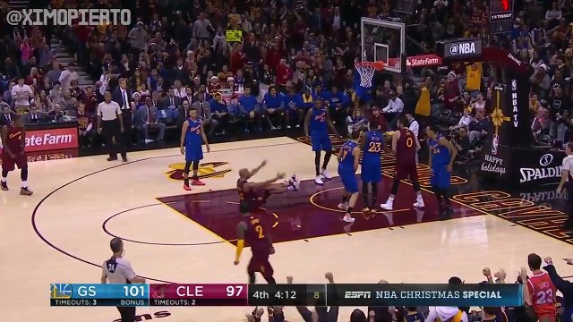 Richard Jefferson dunke sur Klay Thompson (Warriors-Cavaliers Christmas Day 2016)