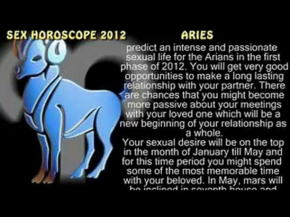 Sex Horoscope 2012 - Aries