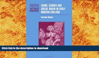 READ book  Crime, Gender and Social Order in Early Modern England (Cambridge Studies in Early