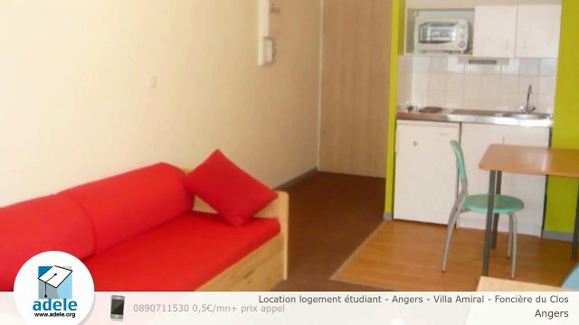 Location logement étudiant - Angers - Villa Amiral - Foncière du Clos