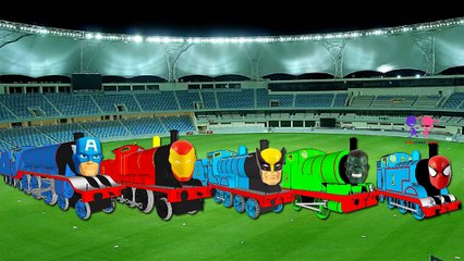 Superheroes Thomas and Friends Finger Family | Finger Family Rhymes Children Cartoon for Kids