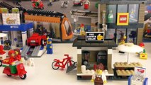 Lego Straßenbahn bauen und Demo | Glas transparente Wagons mit Gelenken | Lego City Stadtzentrum