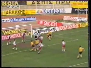 25η AEK-ΑΕΛ 3-0 1991-92 Mega